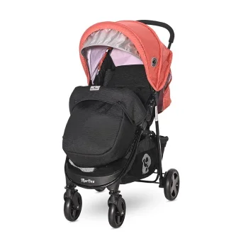 Lorelli kolica za bebe Martina black/ginger orange + footcover (2021)-2 Lorelli kolica za bebe Martina black/ginger orange + footcover (2021)-2